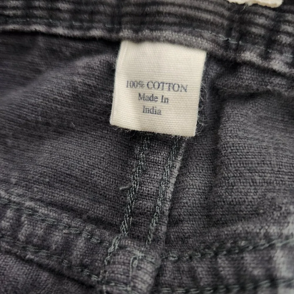J Crew Corduroy Pants Mens 32x30 Black Slim Fit Straight Leg Chino Style‎ 17029